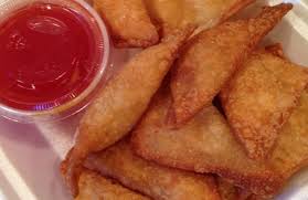 Pork Potstickers with Wasabi-Maple dipping sauce.