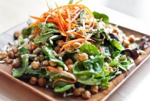 Wasabi Avocado Salad with Chickpeas