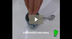 Video of how to make Wasabi Paste from Powder Wasabi correctly. No guesswork required.