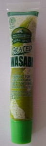 English language side of Kinjirushi Wasabi Paste tube