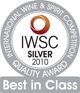 International Wine and Spirit Competition Quality Award - Best in Class 2010