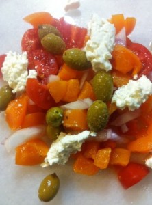 mediterranean wasabi salad