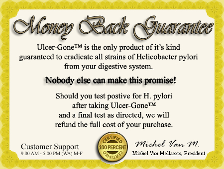 Ulcer-gone guarantee