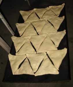 Samosas ready for baking