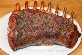 Baked rack of Venison